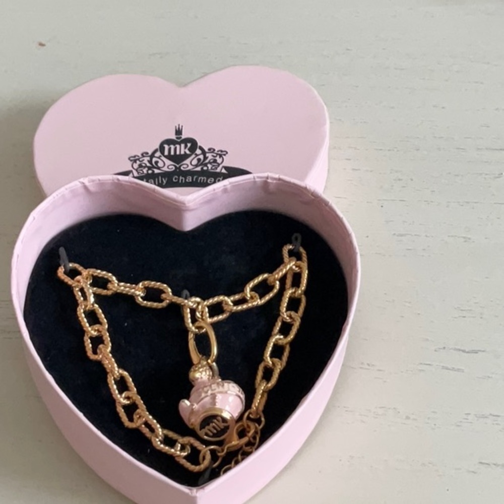 Mary Kay Consultant Award Totally Charmed Bracelet with Perfume Bottle charm